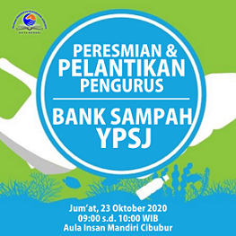 peresmian dan pelantikan pengurus bank sampah ypsj