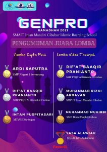 Read more about the article PEMENANG LOMBA GENPRO RAMADHAN 2021