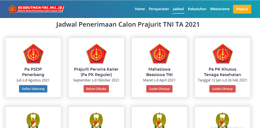 Read more about the article Penerimaan Calon Perwira ᏢᏚᎠᏢ Penerbang TNI