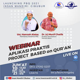 Read more about the article Webinar Aplikasi Praktis Project Based on Qur’an