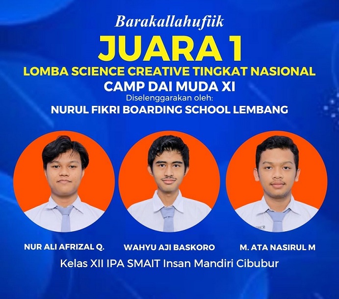 juara 1 lomba science creative tingkat nasional