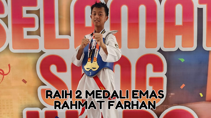 Raih 2 Medali Emas Taekwondo di Liga DKI Jakarta Series 5 Rahmat Farhan
