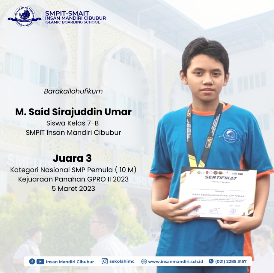 Juara Panahan M Said Siradjudin Umar