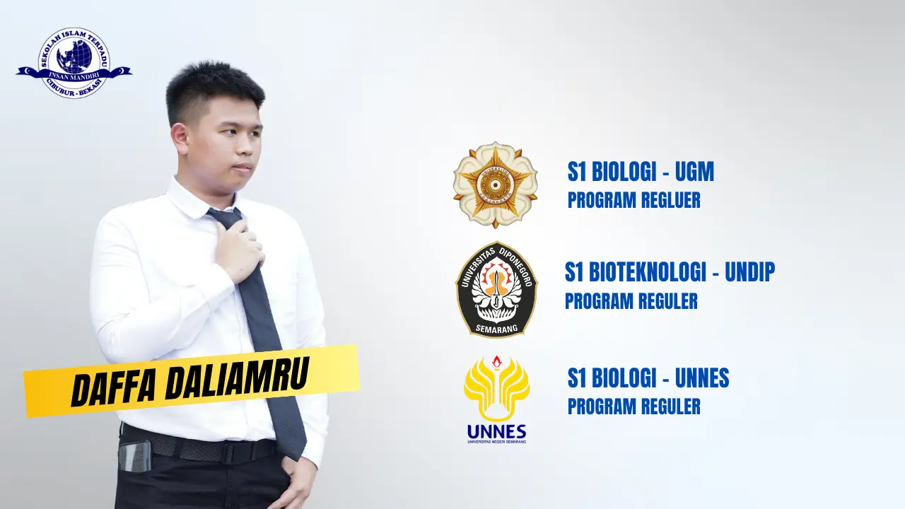You are currently viewing Dari Gagal Masuk PTN hingga Diterima di 3 PTN Sekaligus: Kisah Inspiratif Daffa Daliamru, Alumni SMA IT Insan Mandiri Cibubur