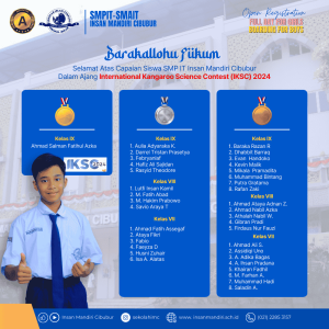 Read more about the article 38 Siswa SMP IT Insan Mandiri Cibubur Borong Medali di International Kangaroo Science Contest (IKSC) 2024
